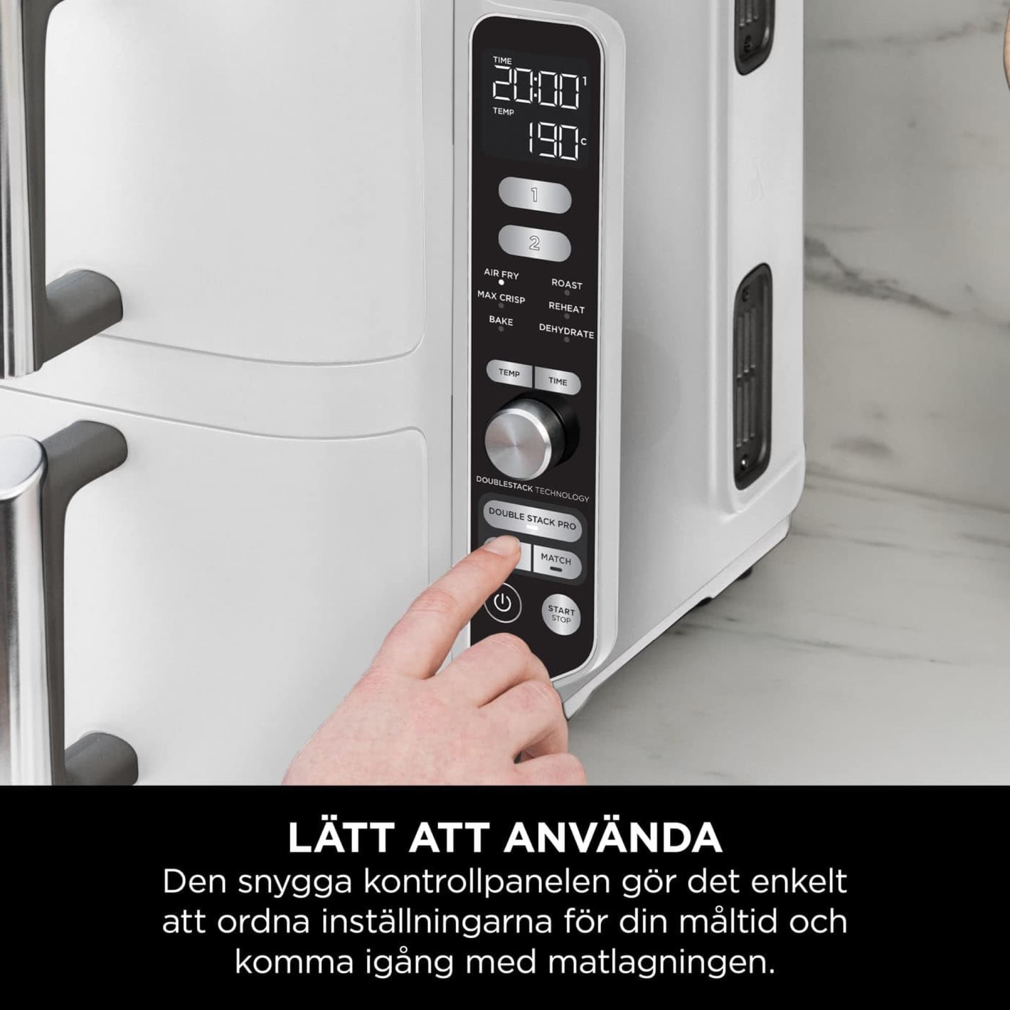 Kontrollpanelen på sidan