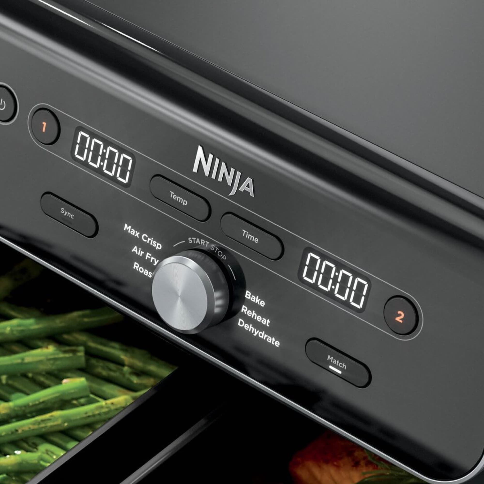 Control panel with dial and two displays