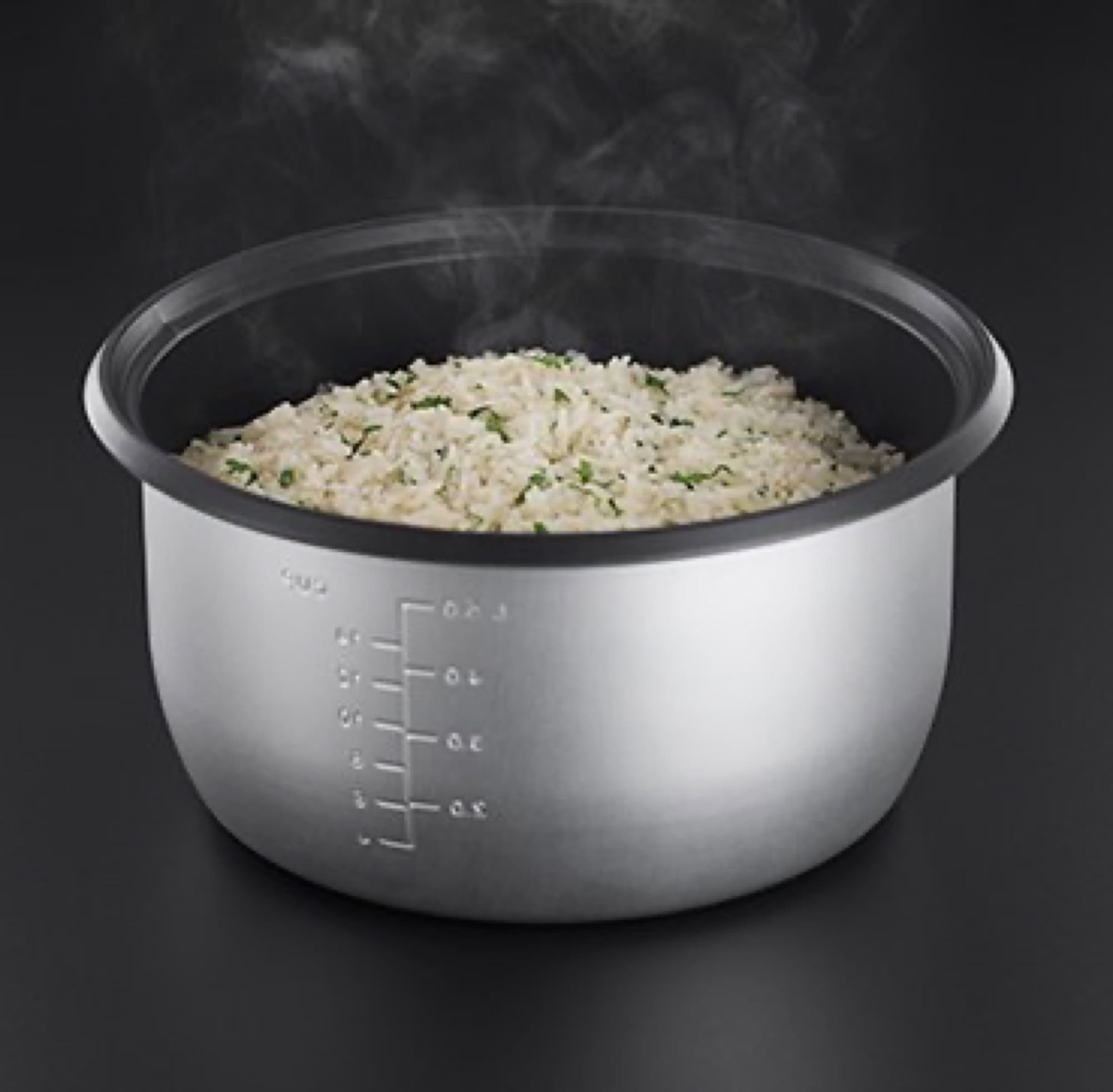 Freshly cooked rice in the bowl
