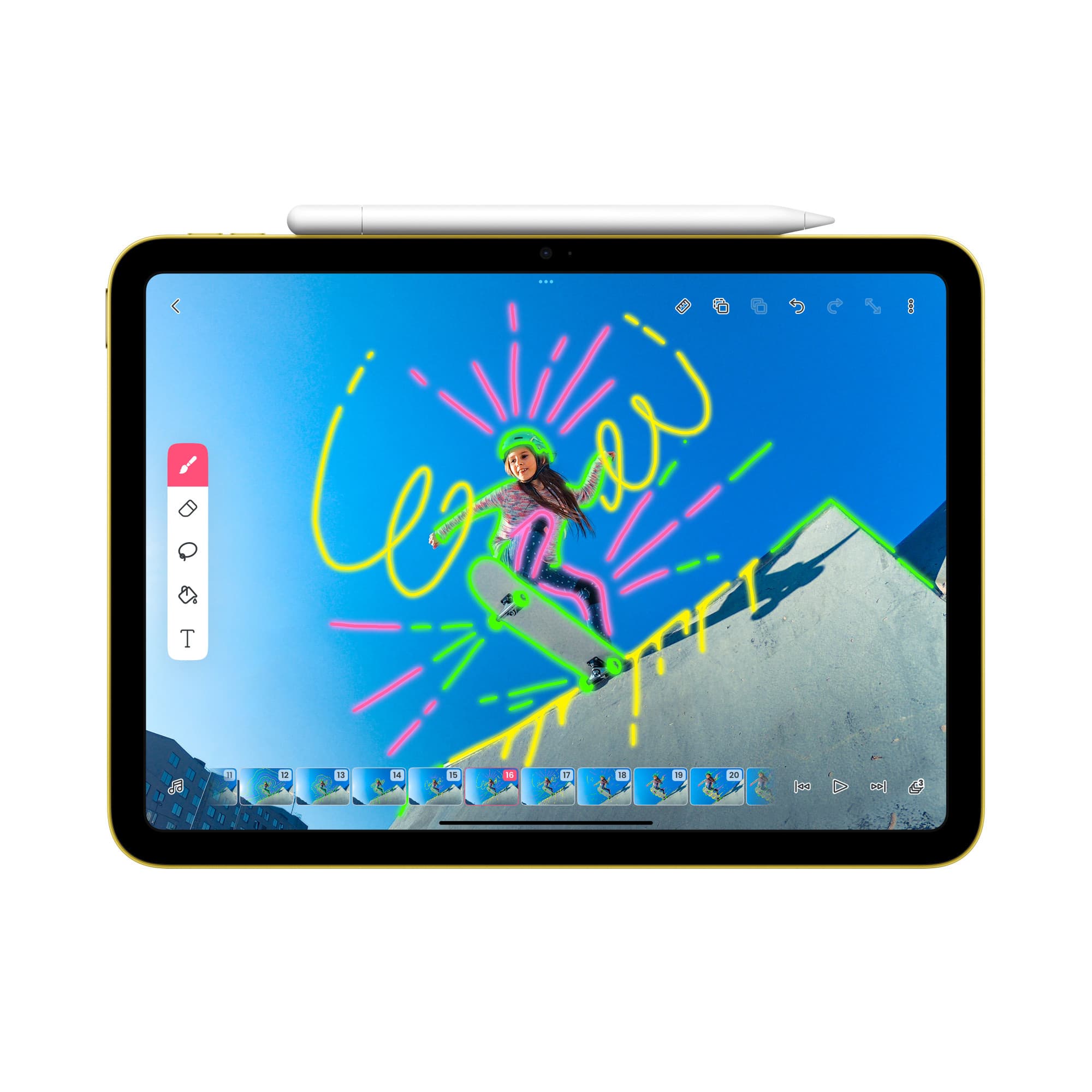 Teckning på iPad med Apple Pencil (usb-c)