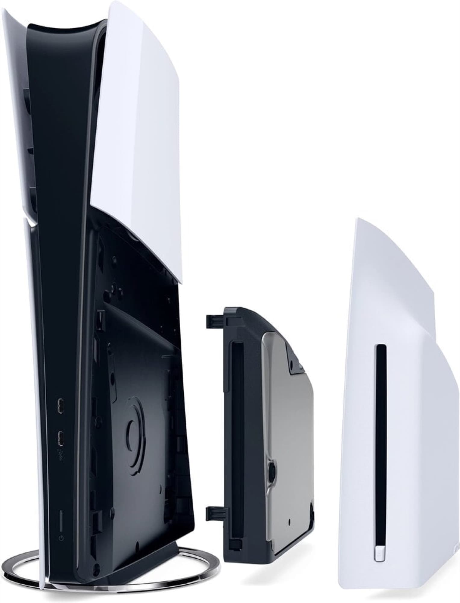 Skivenhet monterad på PS5 Digital Edition