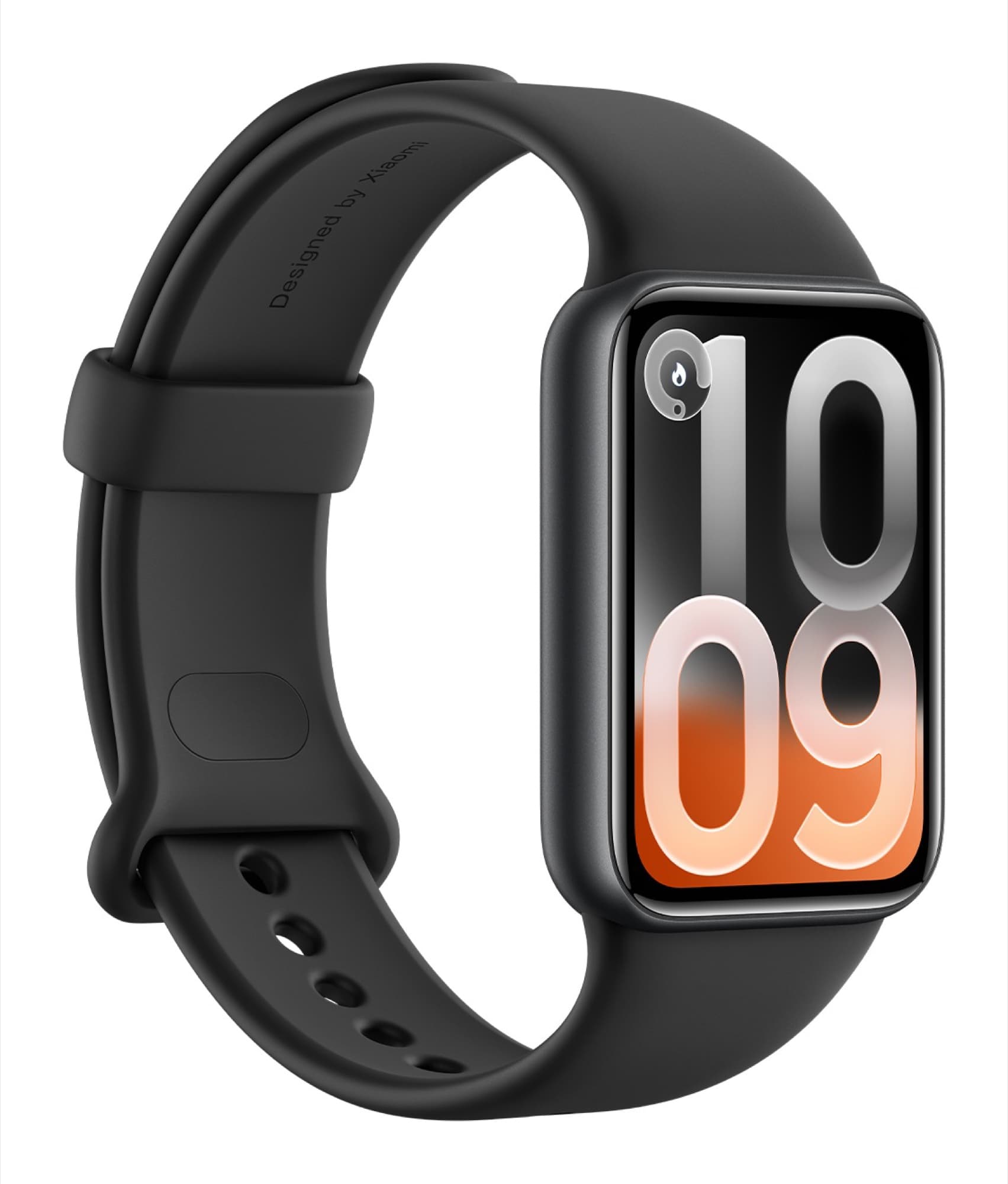 Svart Smart Band 10 Pro med armbandet