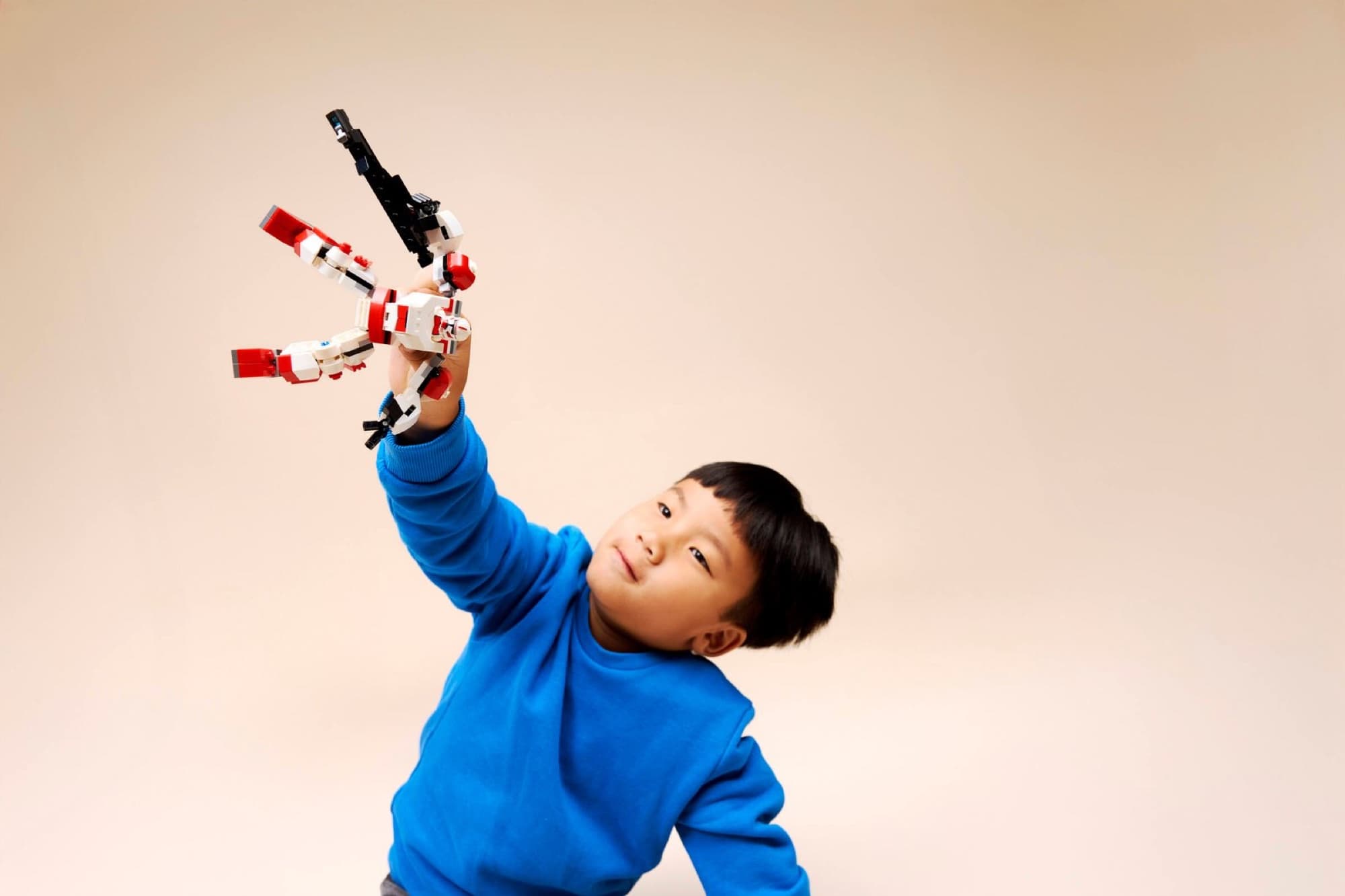 Klonchocksoldatens robot när det byggs och används