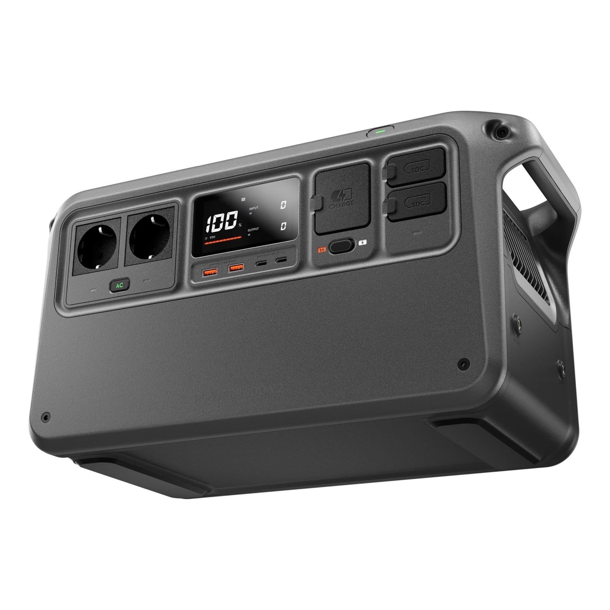 Power 1000 V2 med uttagspanelen