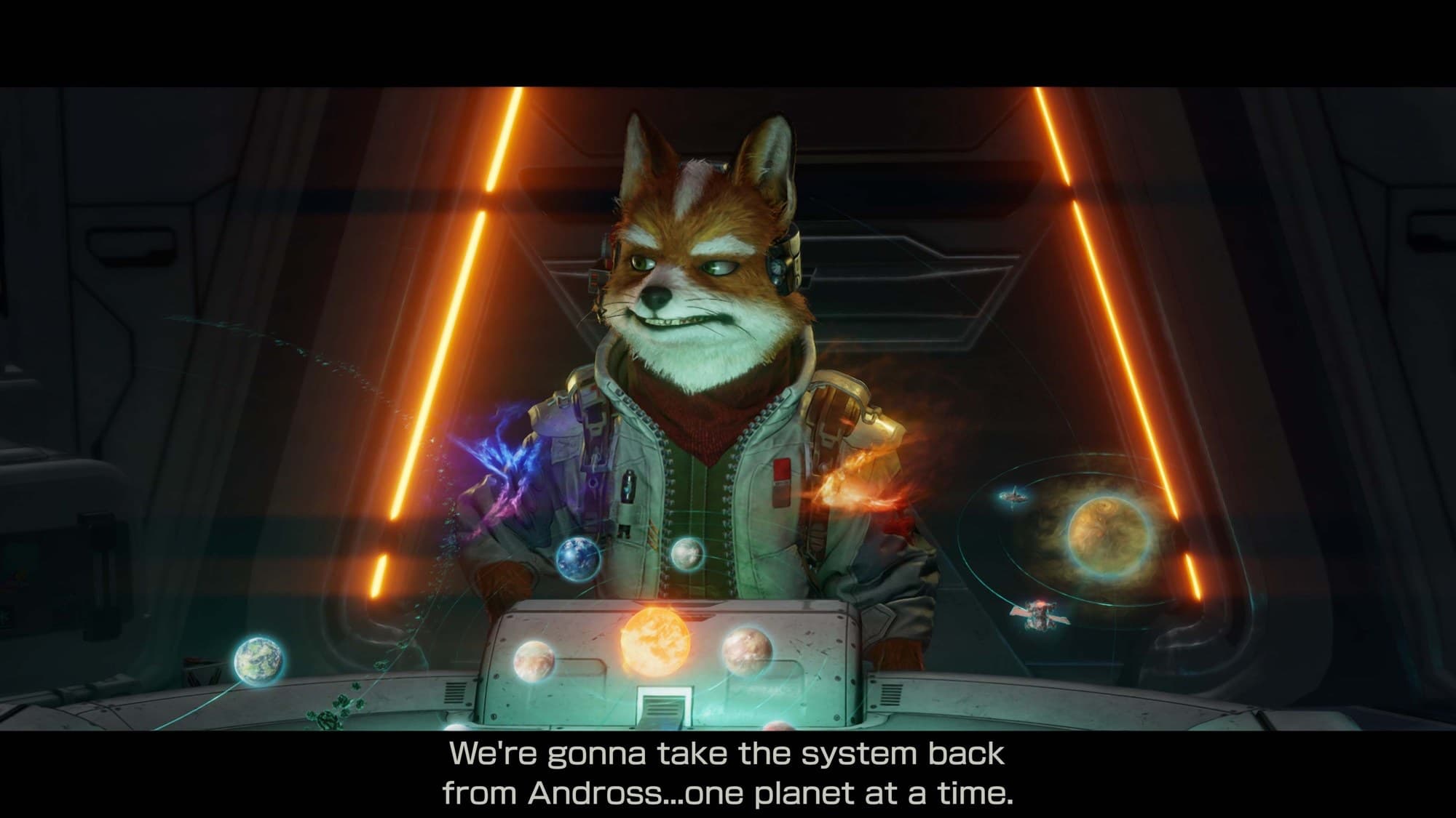Skärmbild från Star Fox