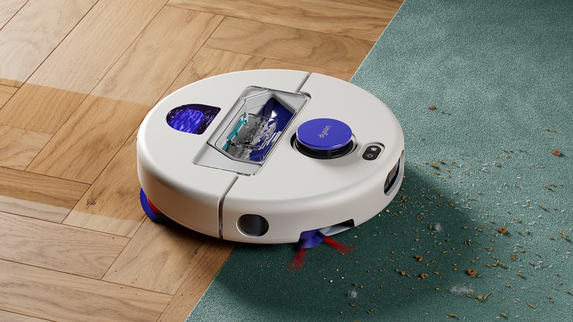 Roboten på parkett och matta