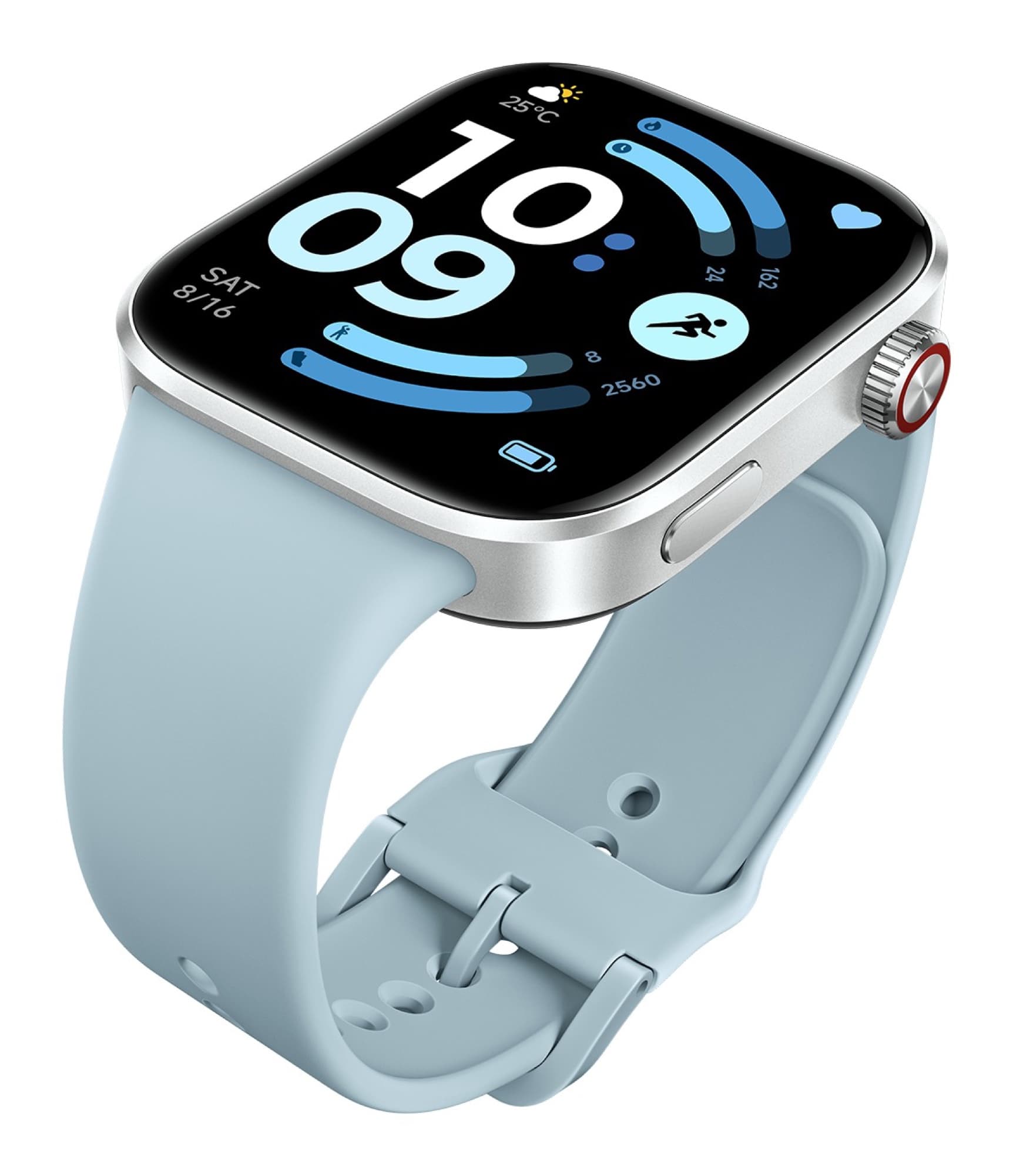 REDMI Watch 6 snett från sidan med knapparna