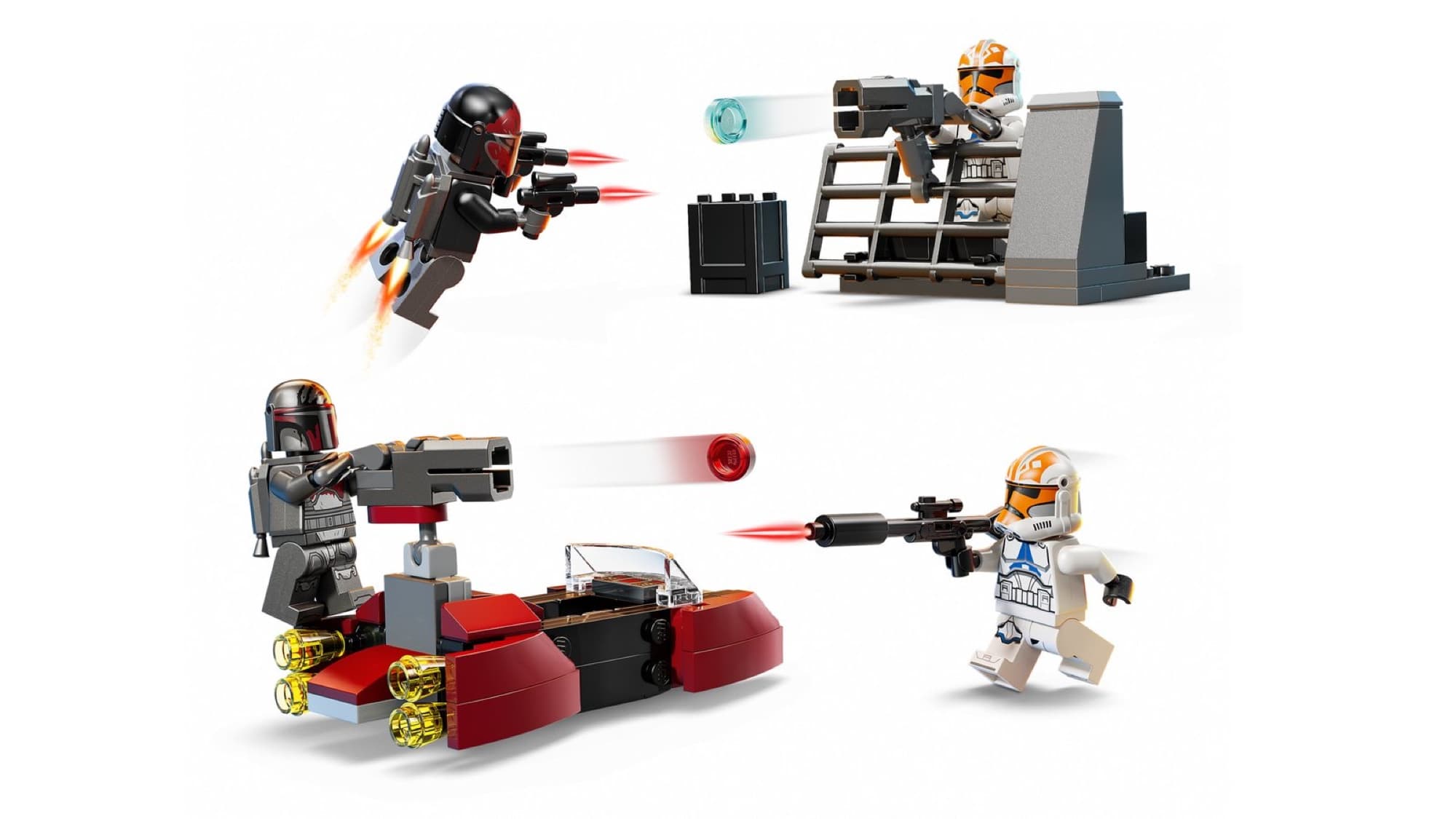 Mandalorians and clone troopers – detail 3
