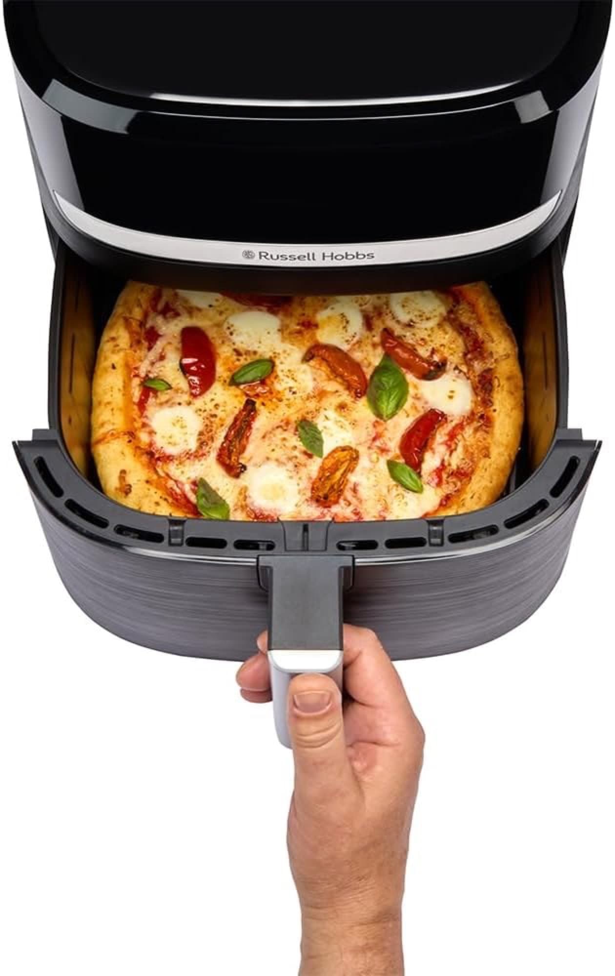 Pizza i den stora korgen