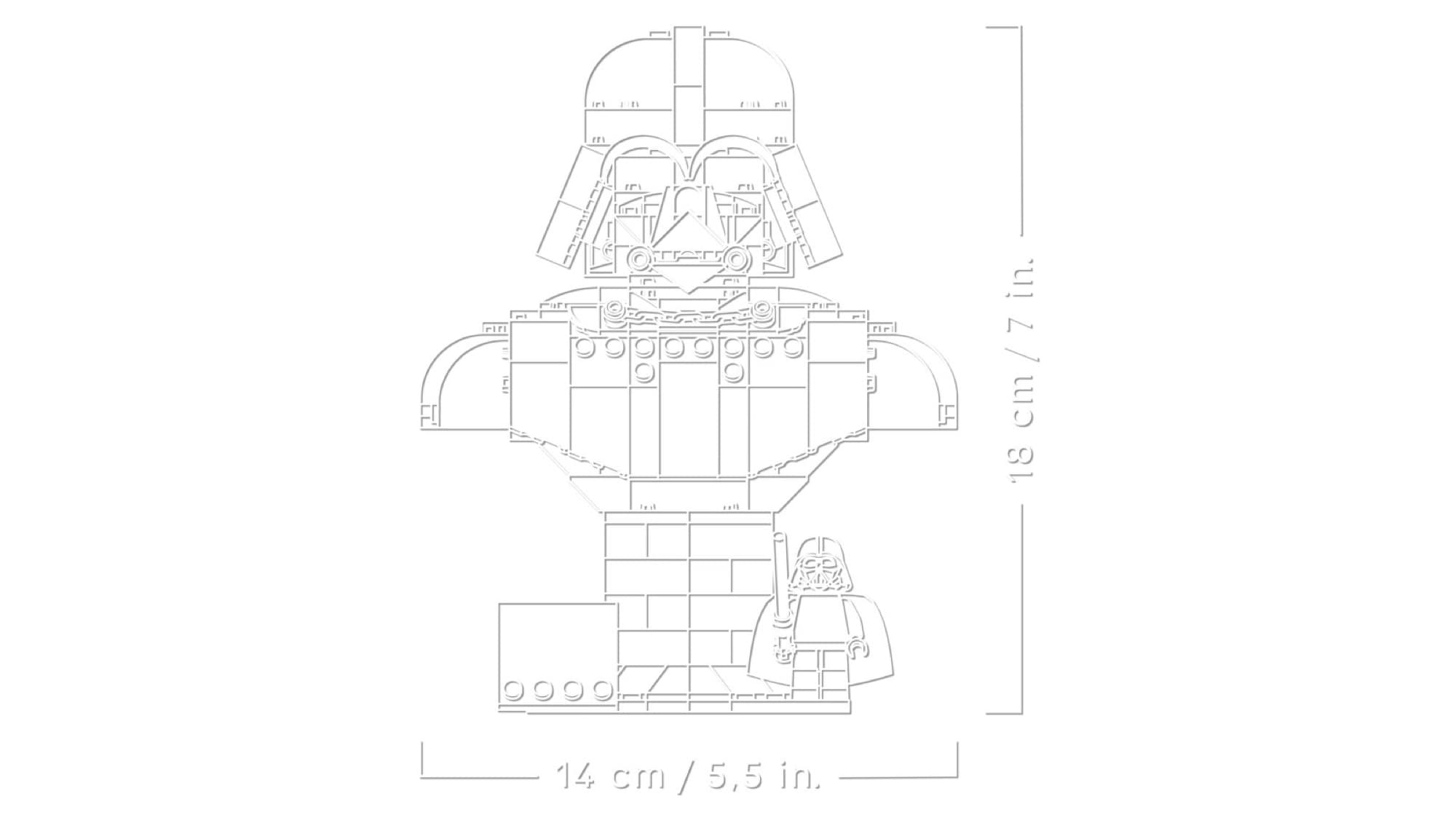The Darth Vader bust – detail 5