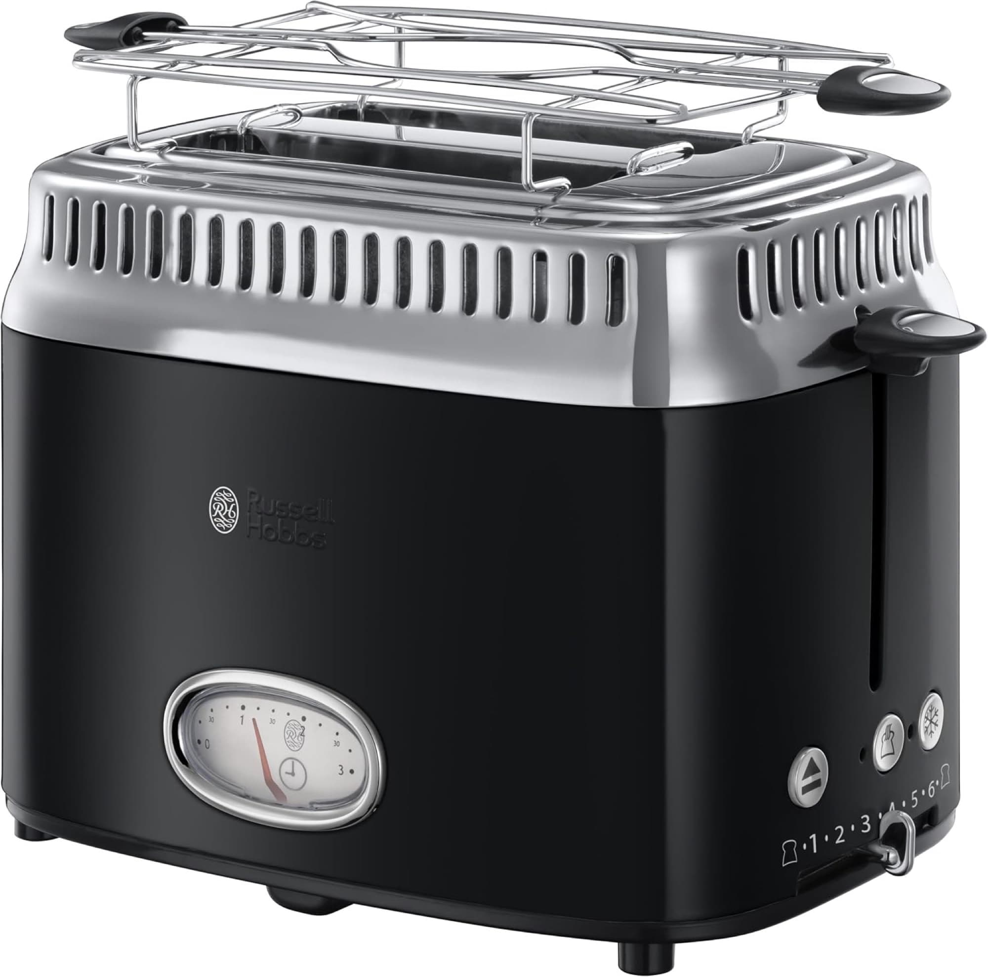 Retro toaster in black