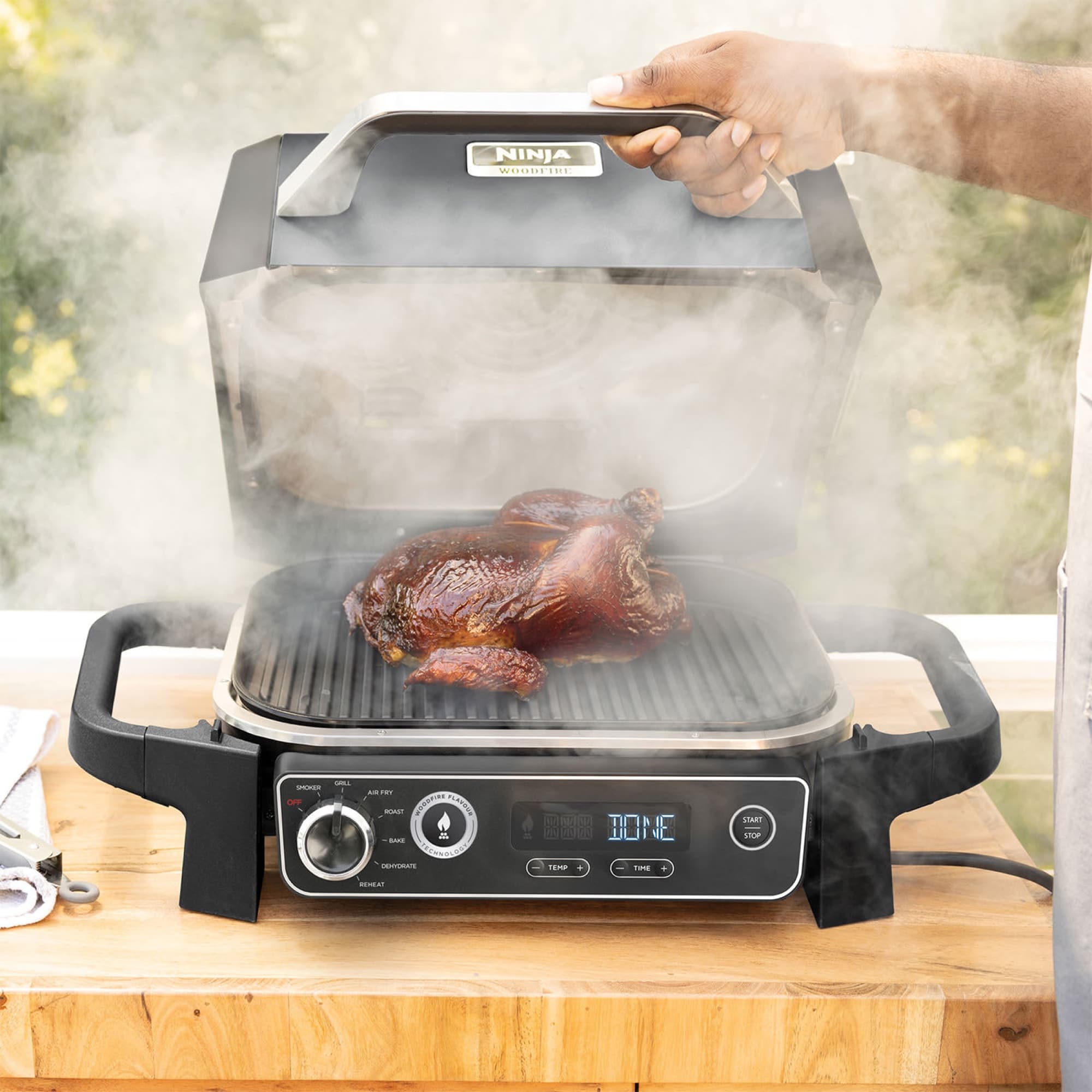 Rökt kyckling på grillen