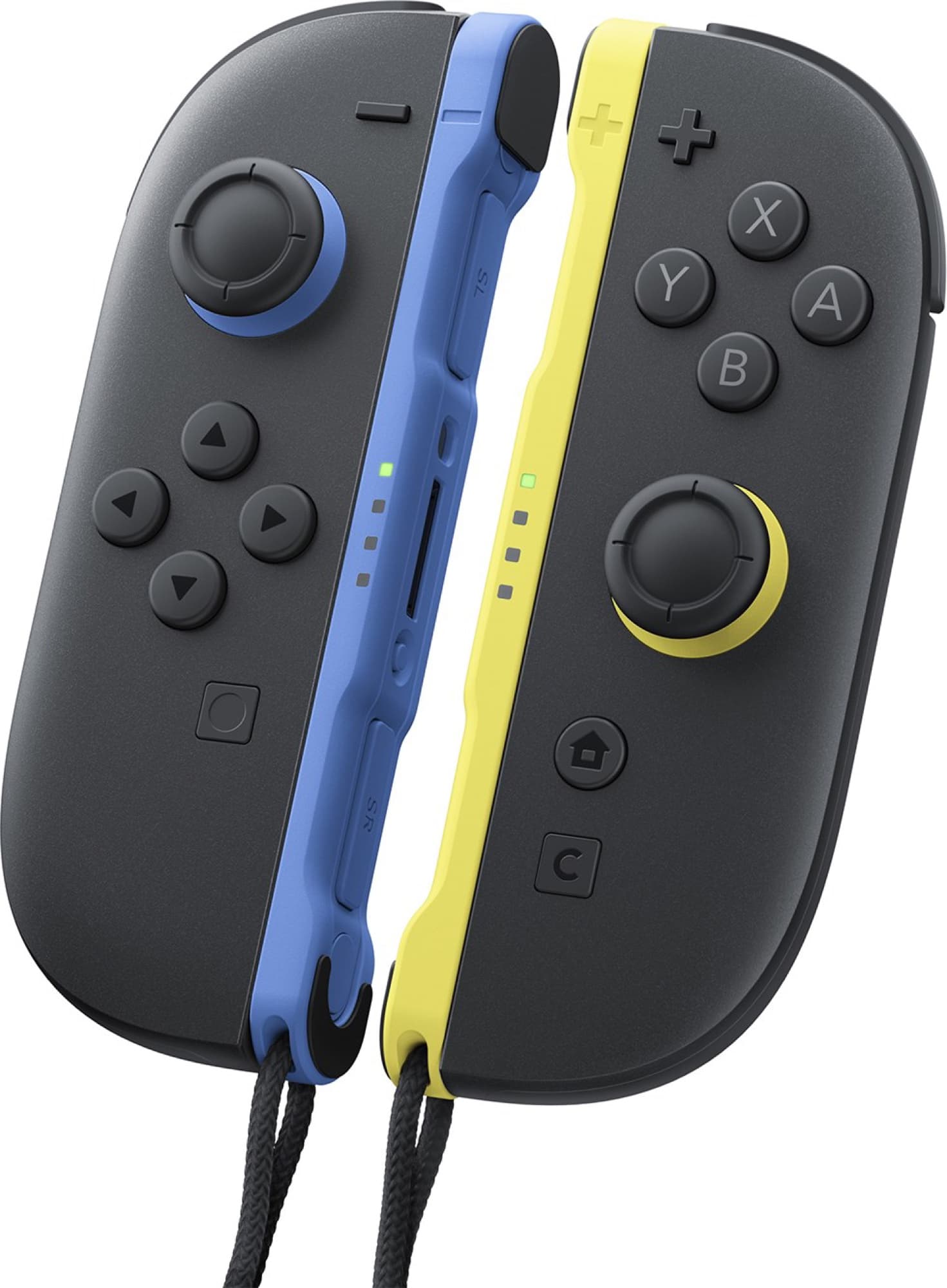 Joy-Con 2 blå och ljusgul