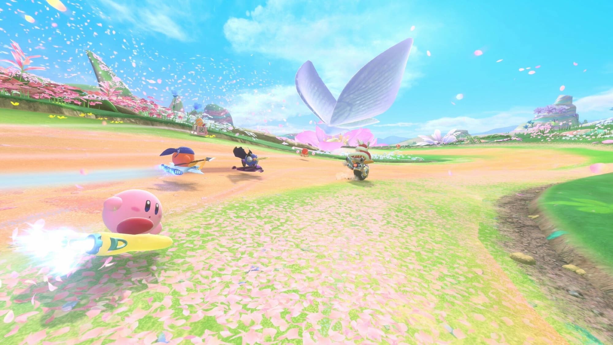 Skärmbild från Kirby Air Riders