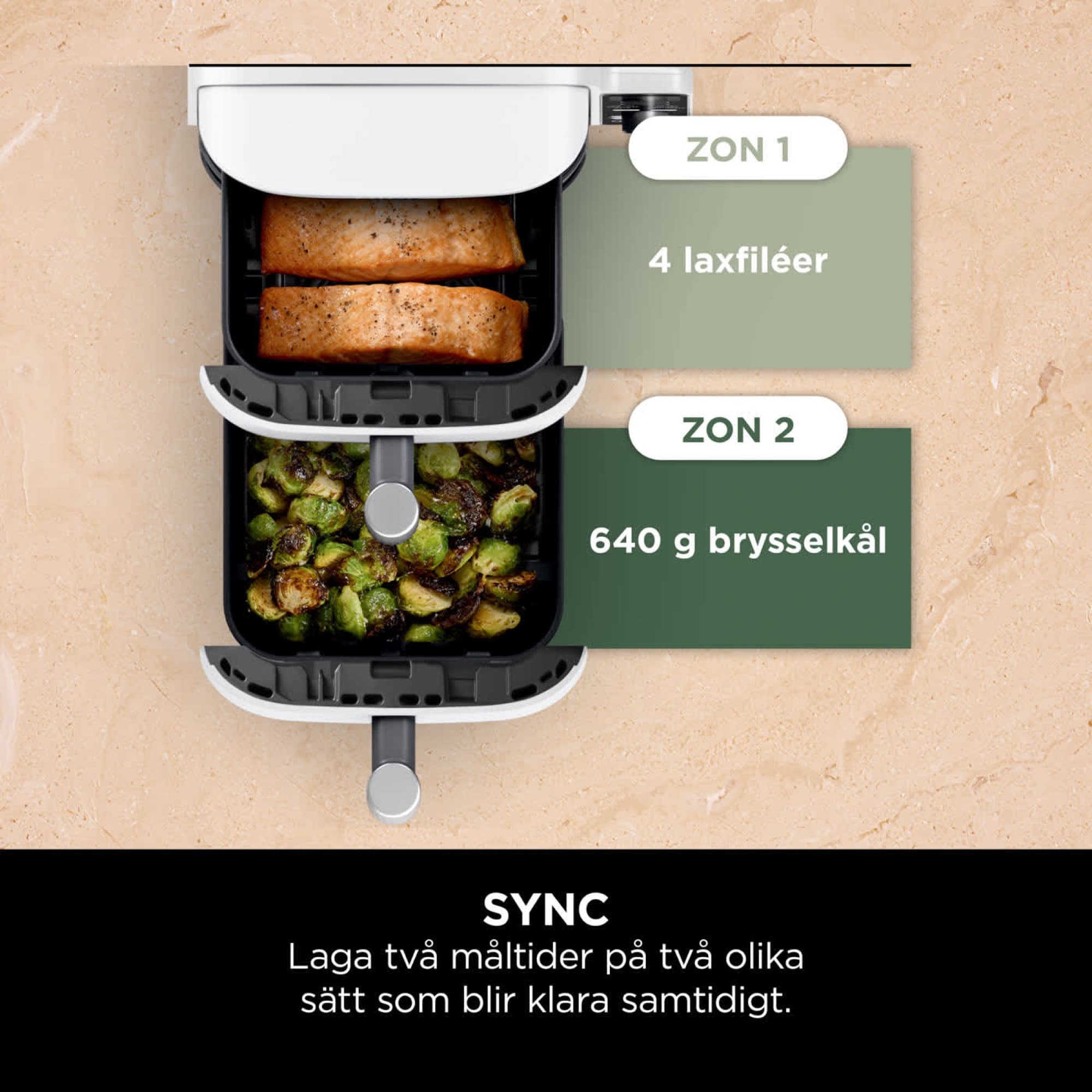 Lax i den ena lådan, brysselkål i den andra