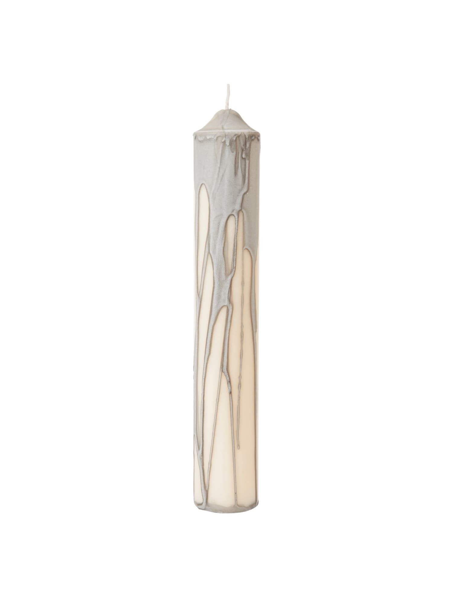 Ferm Living Dryp blockljus – H 30 cm, Warm Grey