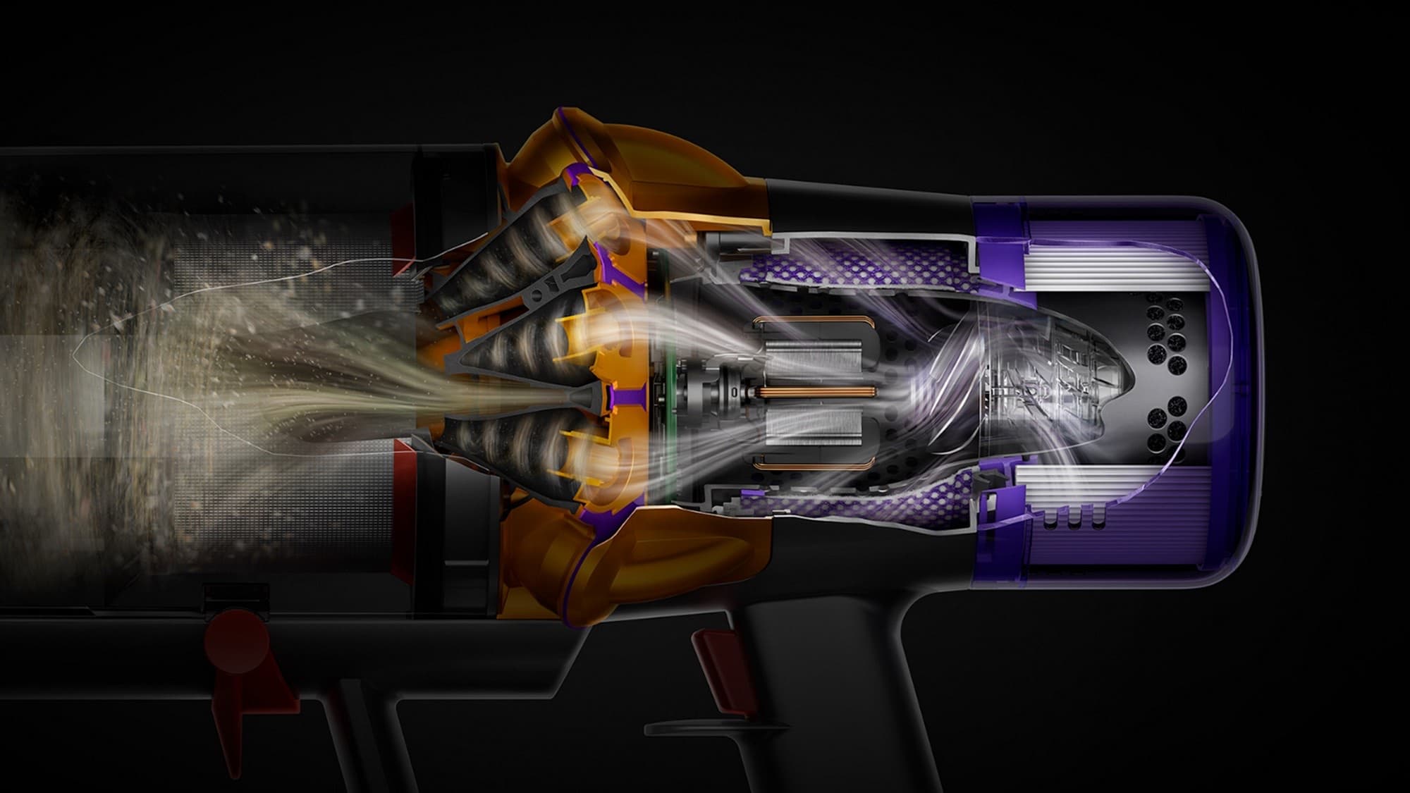 Airflow through the machine
