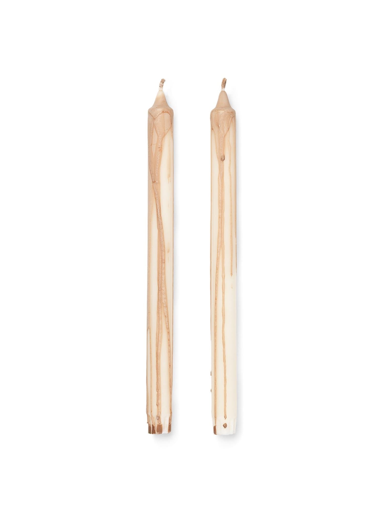 Ferm Living Dryp ljus 2-pack – 2-pack, H 30 cm, Beige