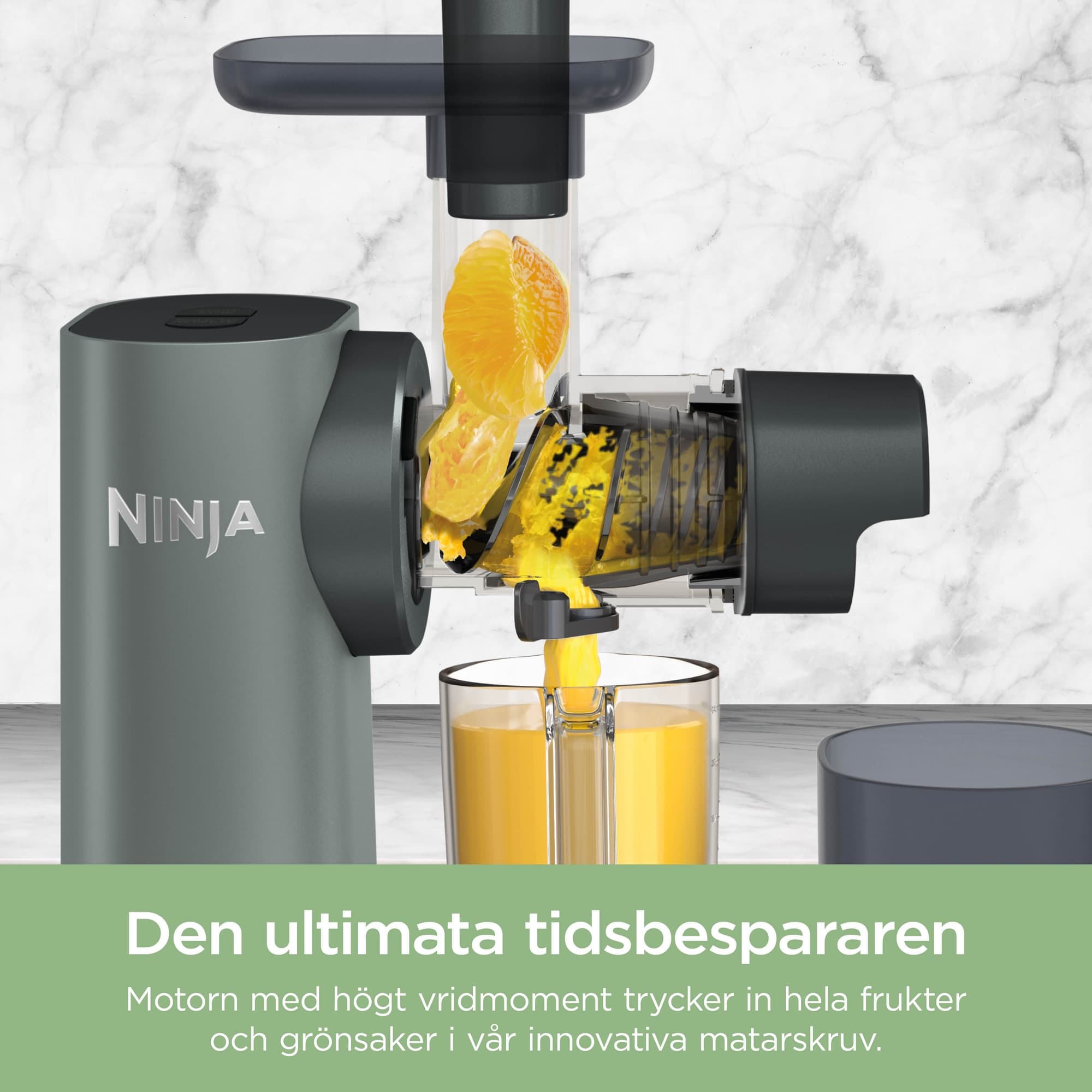 Orange pressed into juice