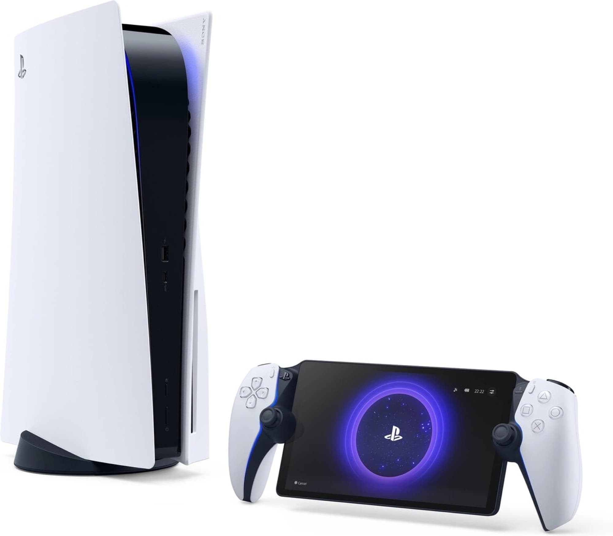 PlayStation Portal bredvid PS5