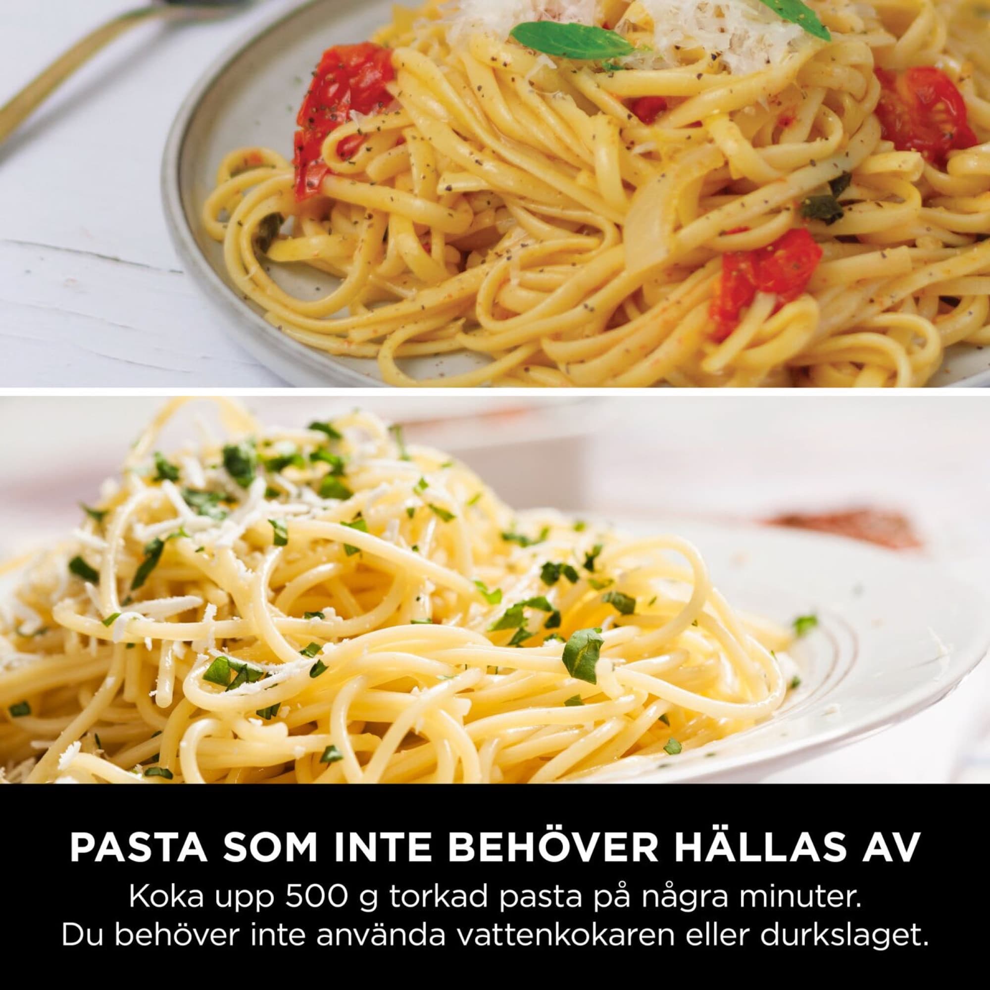 Pasta kokt i grytan