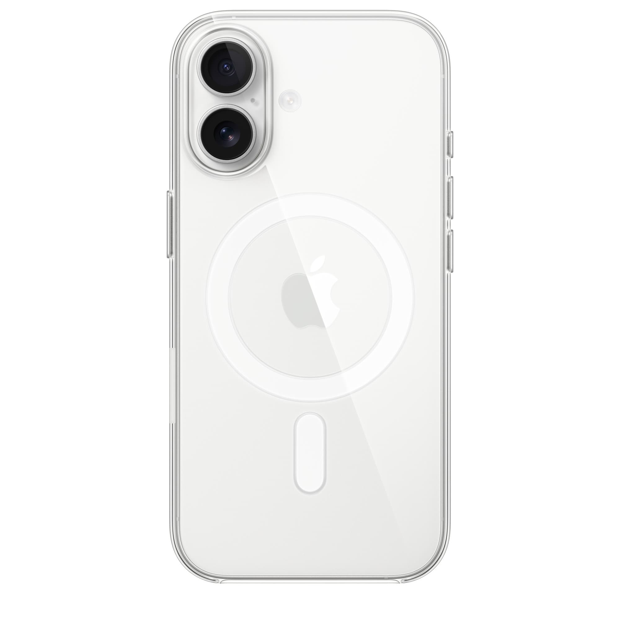 Transparent skal till iPhone 17 från en annan vinkel