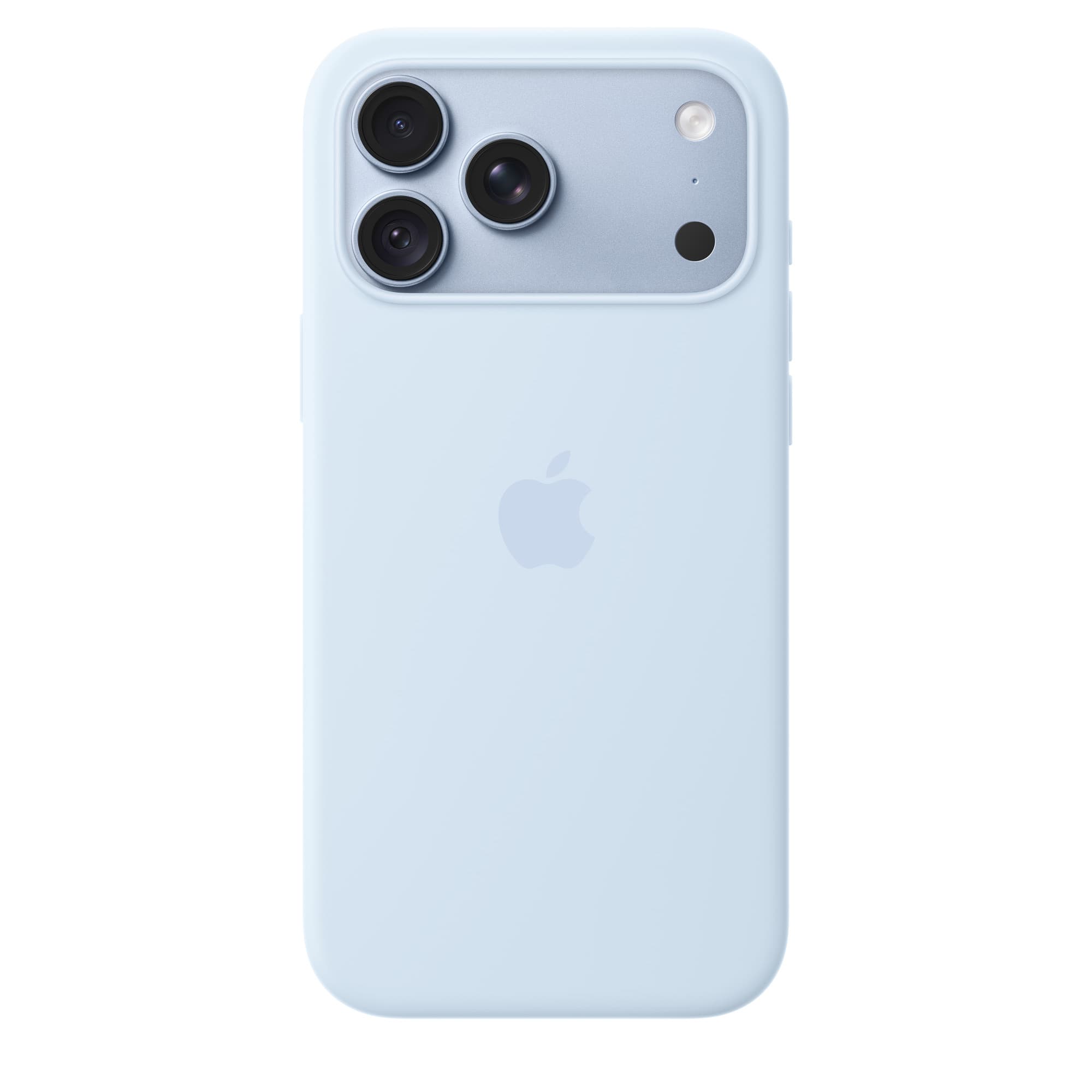 Silikonskal med MagSafe till iPhone 18 Pro och 18 Pro Max – iPhone 18 Pro Max i krispigt blå