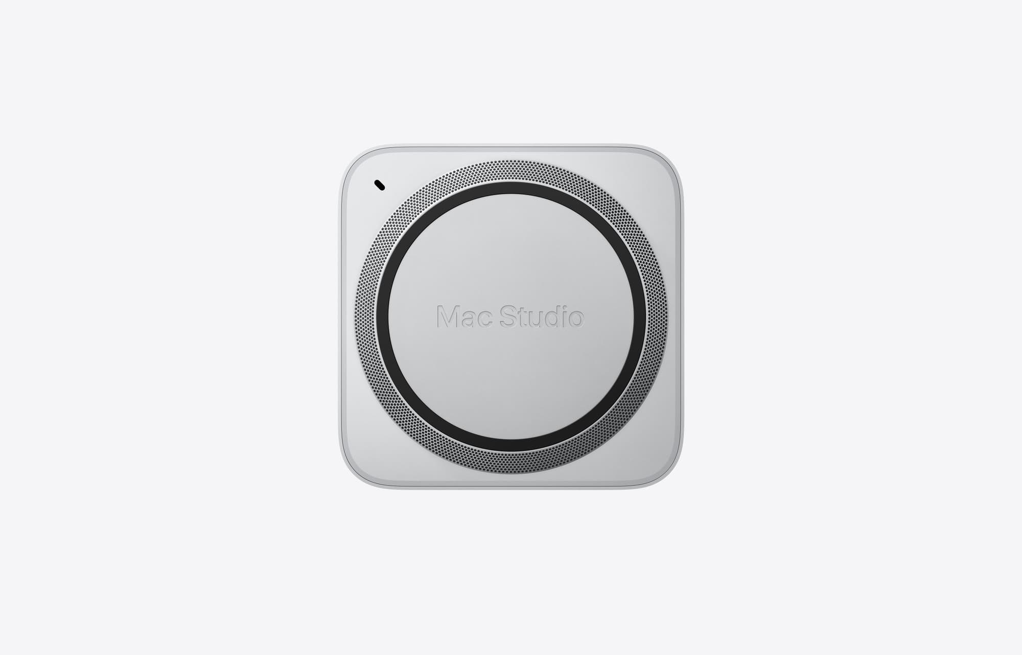 Undersidan av Mac Studio