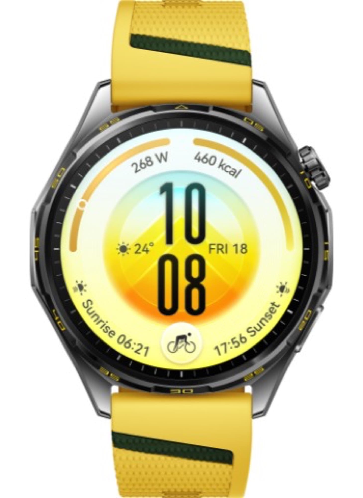 HUAWEI WATCH GT 7 46 mm med gult armband