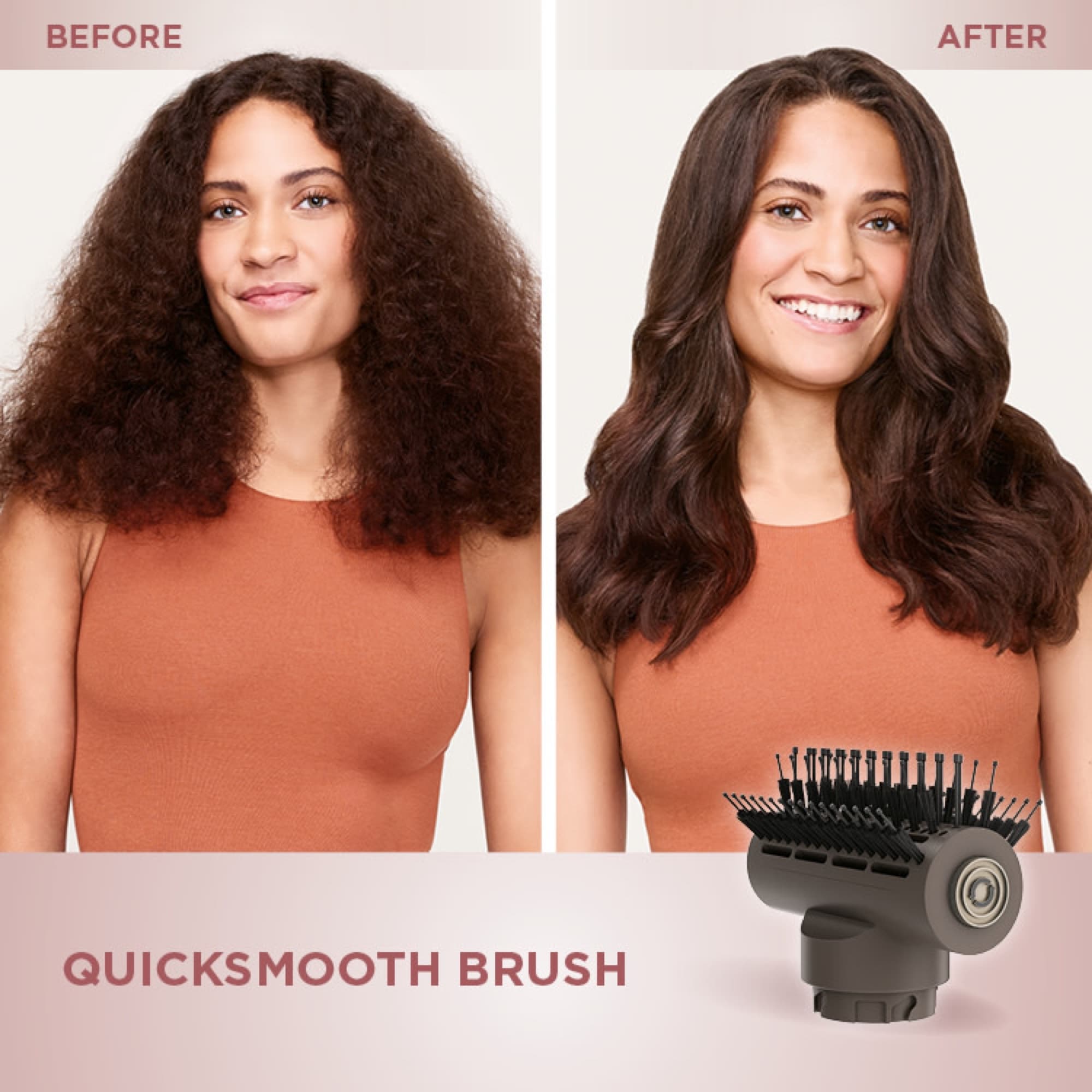 QuickSmooth-borsten för en fyllig föning