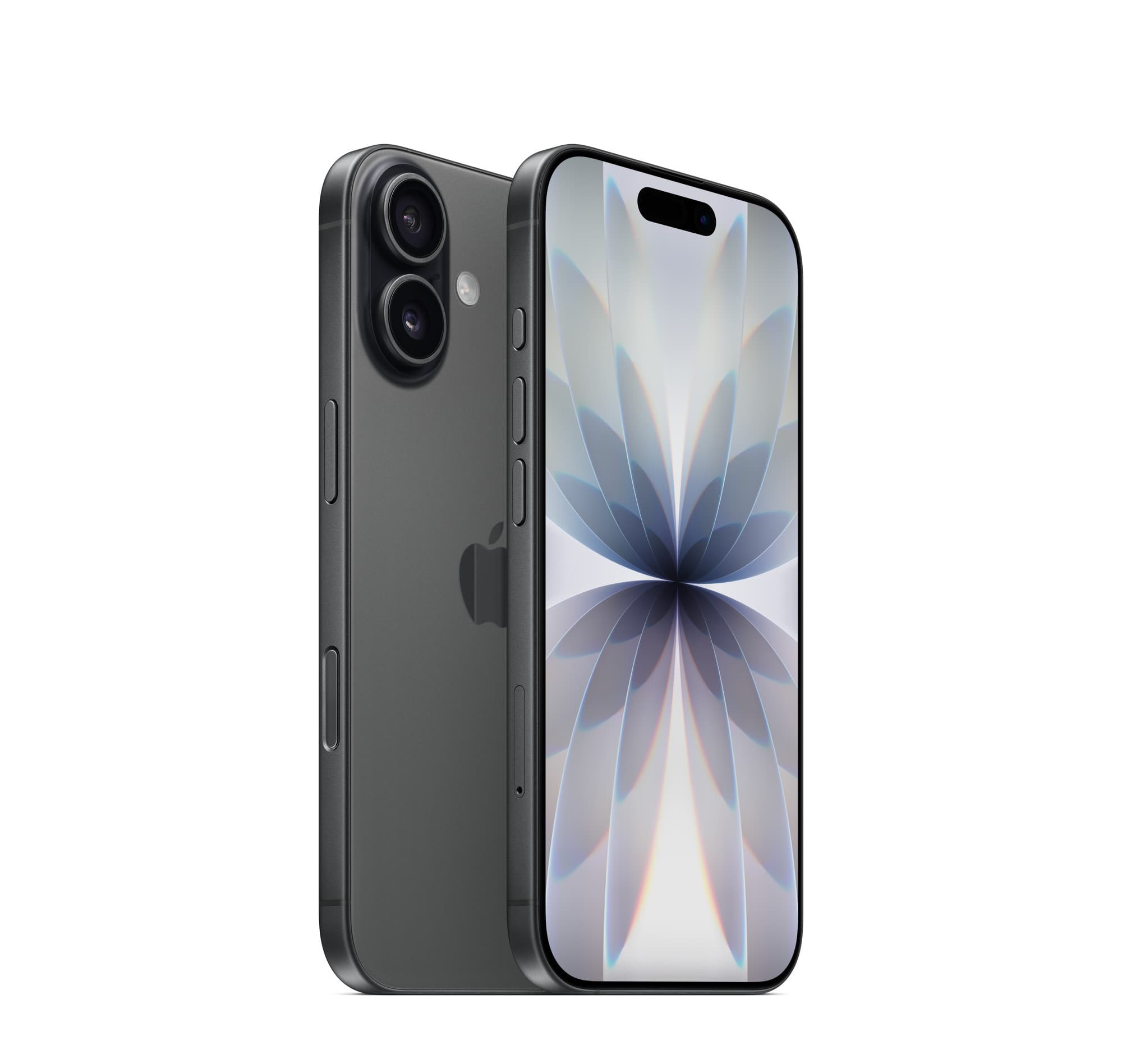 iPhone 17 in black, front and back