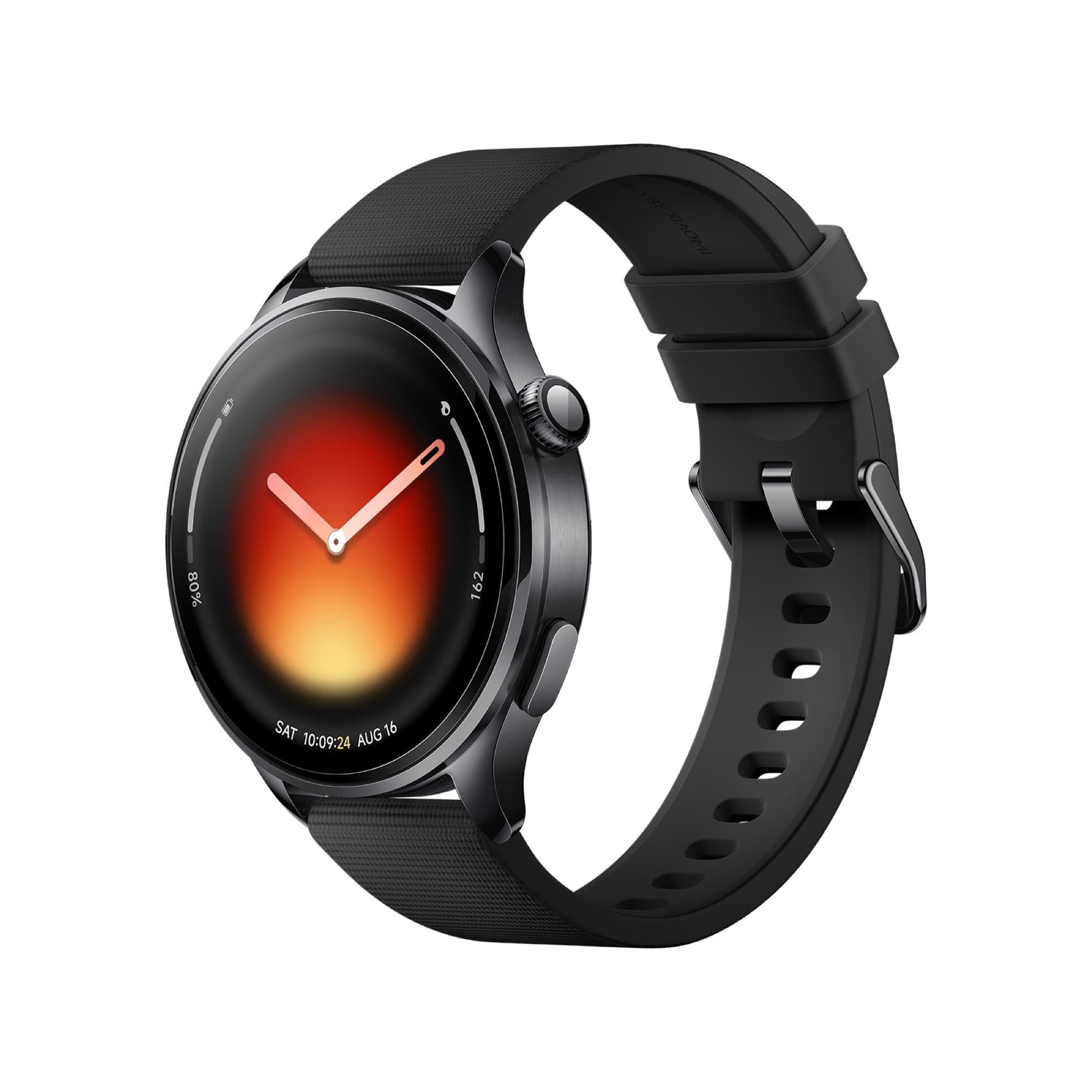 Black Xiaomi Watch 5 at an angle