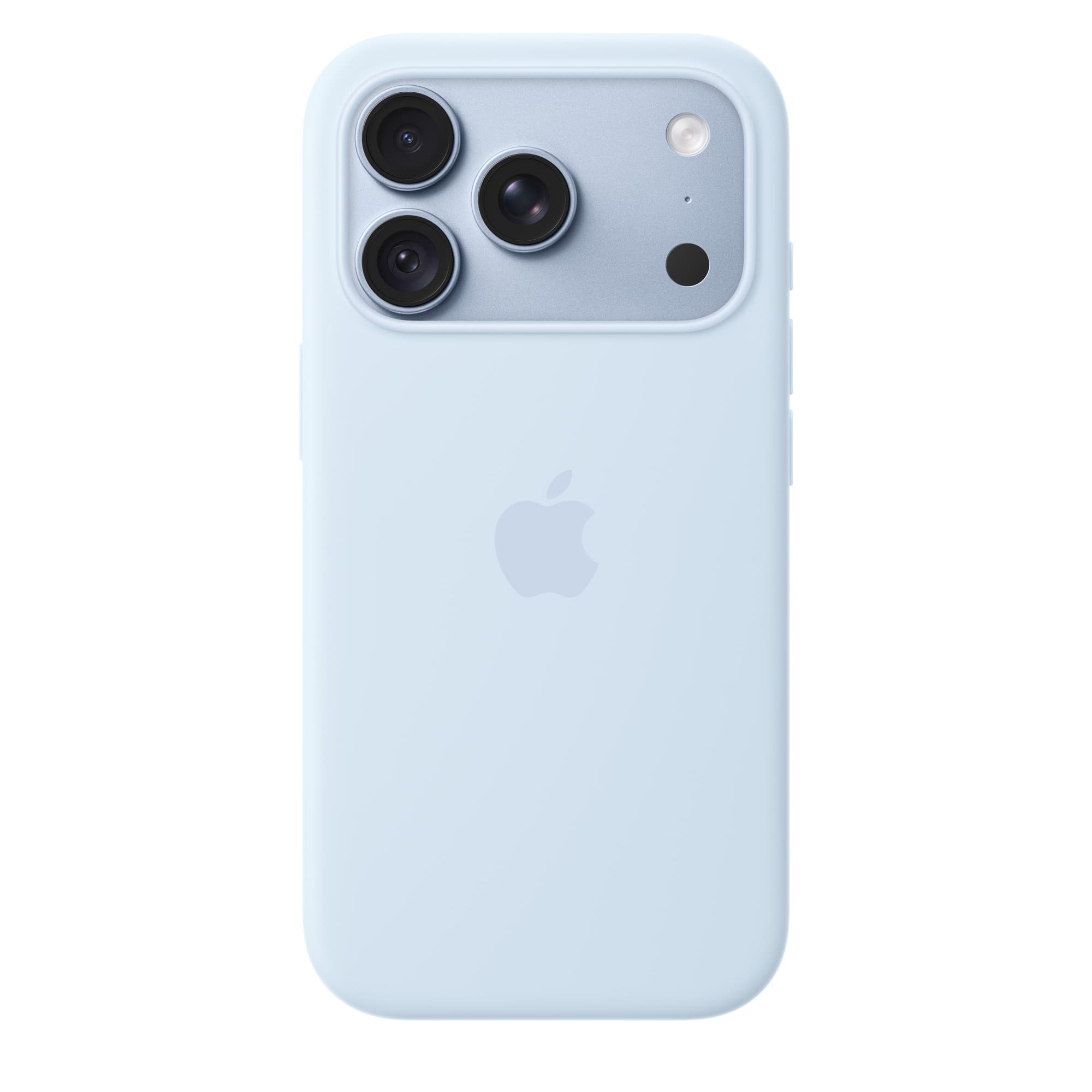 Silikonskal med MagSafe till iPhone 18 Pro och 18 Pro Max – iPhone 18 Pro i krispigt blå