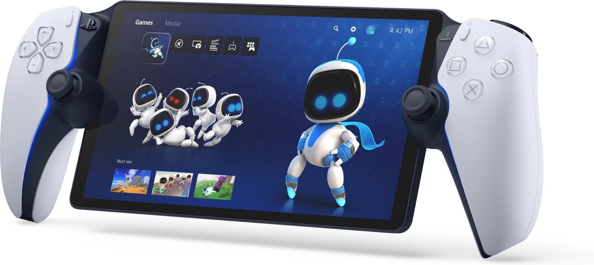 PlayStation Portal med spel på skärmen